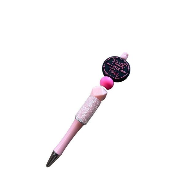 Faith over fear‎ beaded pen - Picture 1 of 2